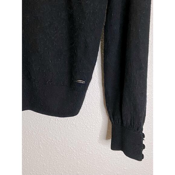 Lacoste Women V-Neck Wool Blend Sweater Size 40/8 - Picture 2 of 7